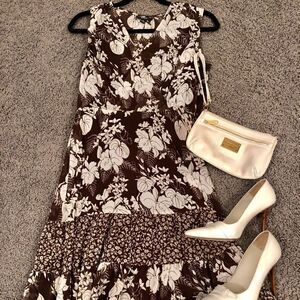 MSK summer midi sleeveless dress, Size 4